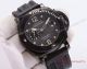 2017 Replica Panerai Submersible Textured Dial Black PVD Brown leather (2)_th.jpg